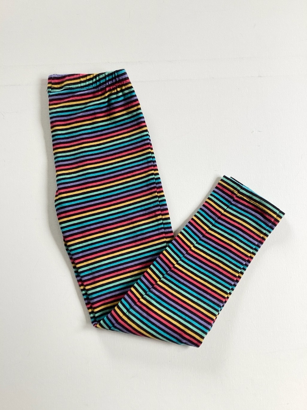 Mightly Rainbow Stripe Leggings